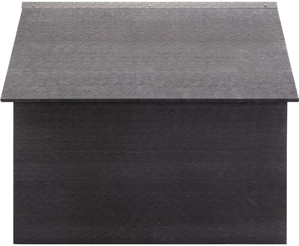 vidaXL Garage pour tondeuse à gazon Gris 80x80x70 cm WPC