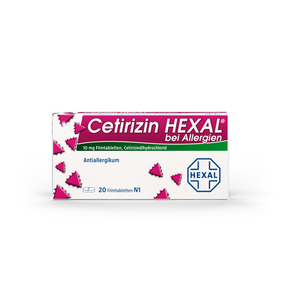 Hexal AG CETIRIZIN HEXAL Filmtabletten bei Allergien 20 St 01830152