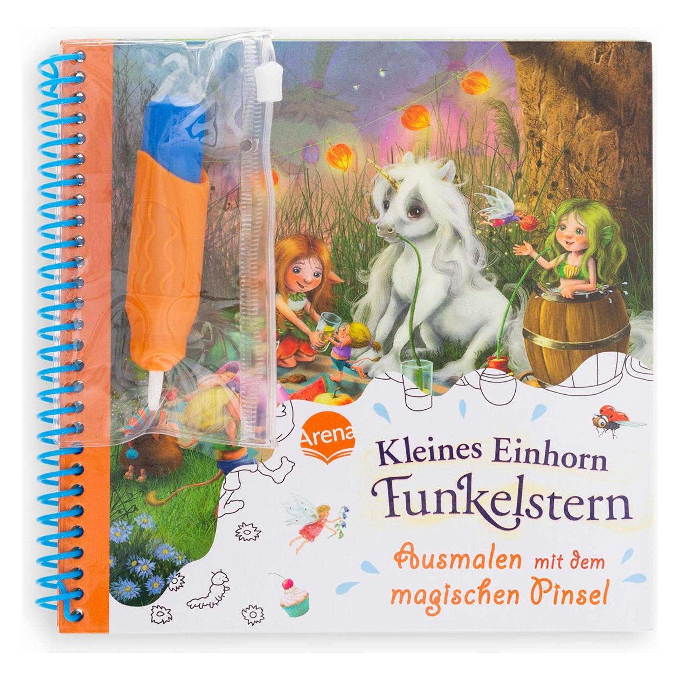 Arena Ausmalen mit dem magischen Pinsel. Kleines Einhorn Funkelstern (44730399)