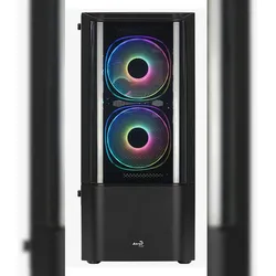 AEROCOOL ADVANCED TECHNOLOGIES AeroCool Quantum - Mid tower - ATX - Seitenteil mit Fenster (gehärtetes Glas)