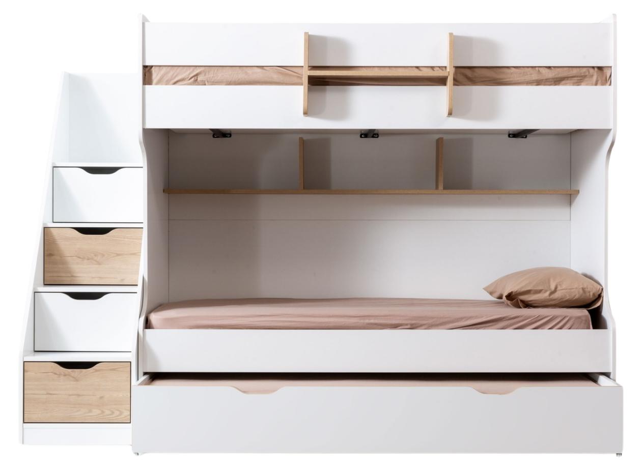 Valtora Etagenbett Set mit Stauraum, Set:Typ-1