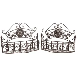 Moritz Pflanzkörbe Metall Wandkörbe 2er Set Paar Pflanzkorb Landhausstil Shabby