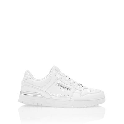 Sneaker PLEIN SPORT "Low-Top-Sneaker", Damen, Gr. 42, Normalschaft, weiß (01, weiß), Schuhe Sneaker
