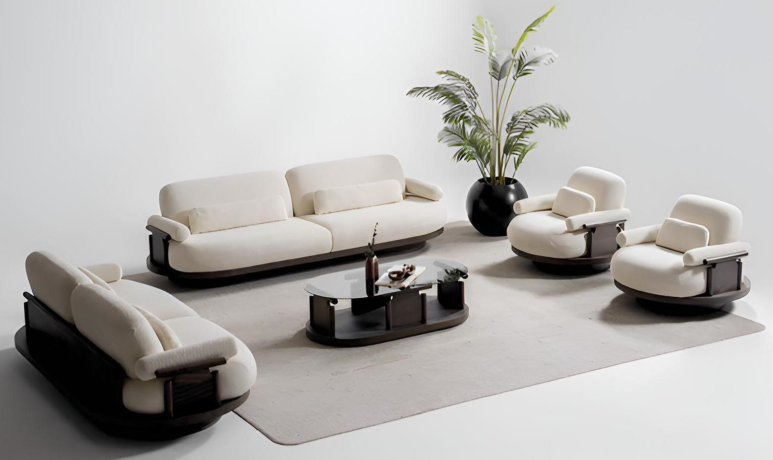 Moderne luxe loungebank set voor de woonkamer