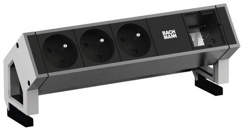 Bachmann 902.404 Steckdosenleiste ohne Schalter Schwarz FR-Stecker