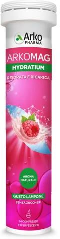 Arkopharma Arkomag Hydratium 24 Compresse Gusto Lampone Reidratazione e Ricarica