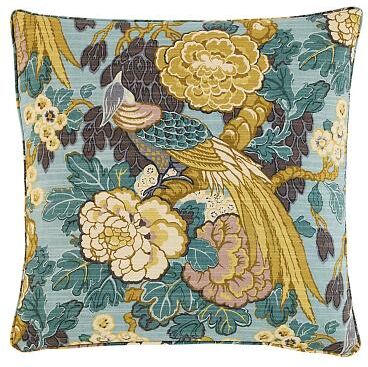 "Avino Floral Pillow Cover - 20"" x 20"" - Ballard Designs"