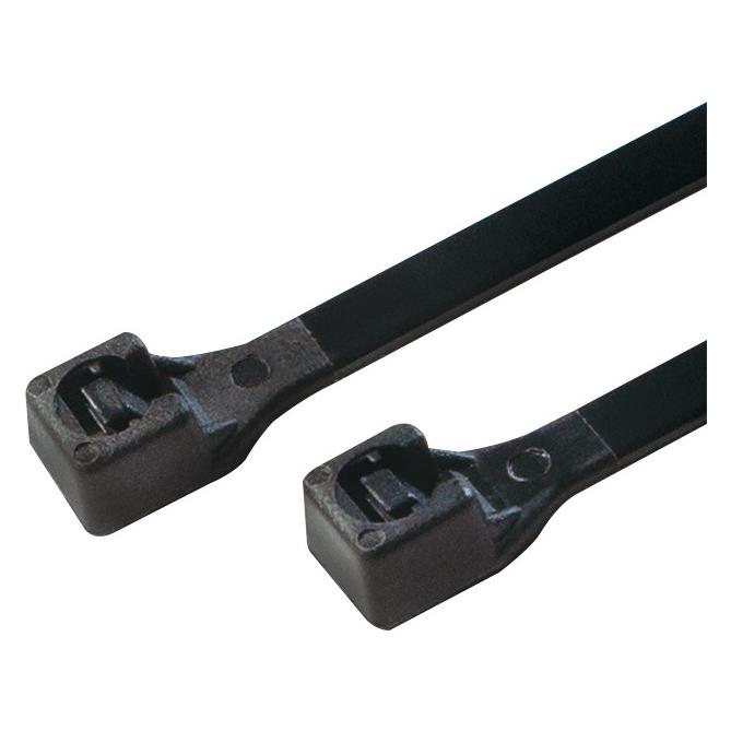 LogiLink Kabelbinder 100 Stück, Länge: 150 mm, Stärke: 2,5 mm, schwar (150 mm, 100 Stk.) (KAB0002B)