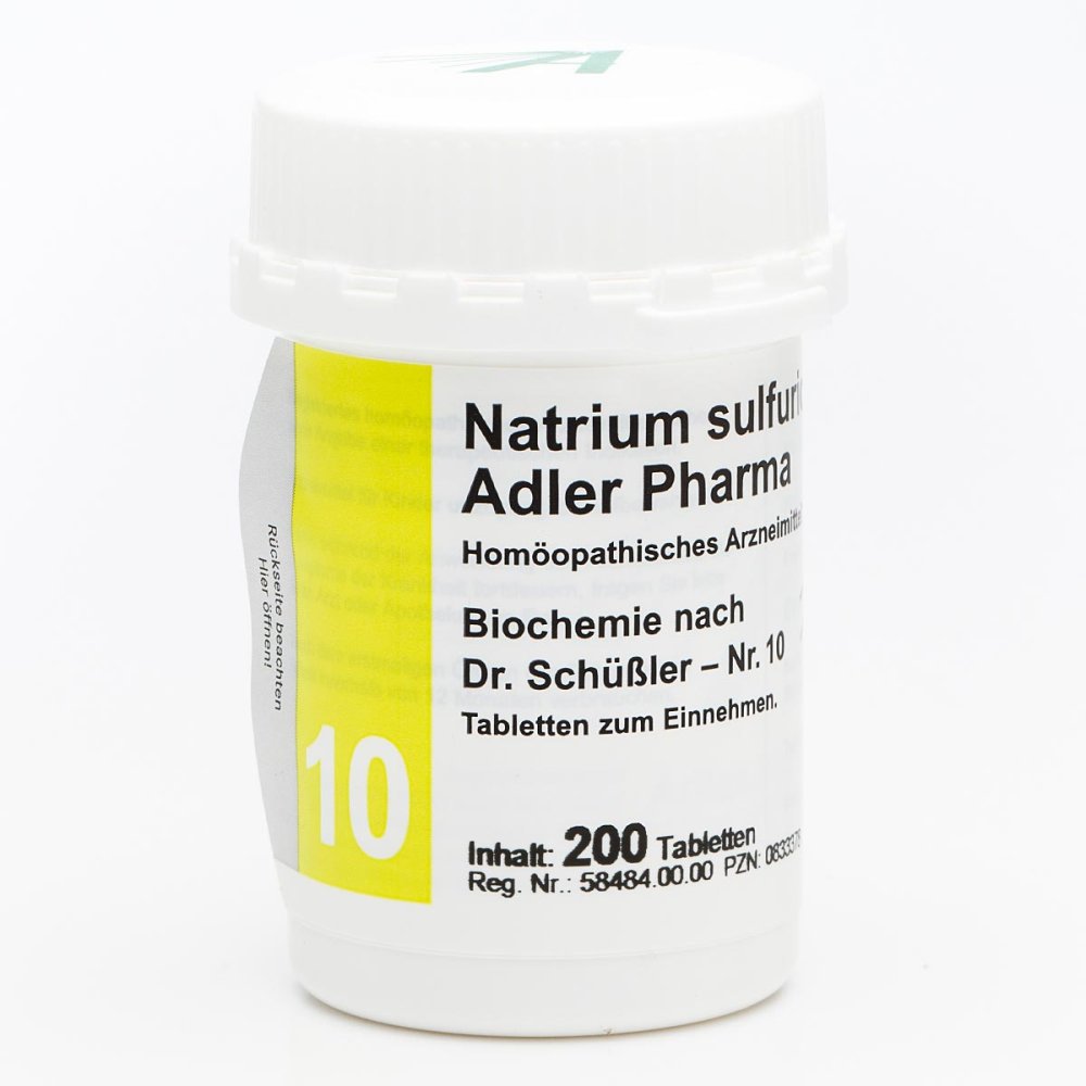 Adler Pharma Produktion und Vertrieb GmbH Biochemie Adler 10 Natrium sulf.D6 Adl.ph. Tabletten 00833378