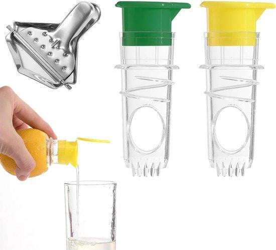 Set van 2 handmatige citruspersen in meerkleurig transparant kunststof