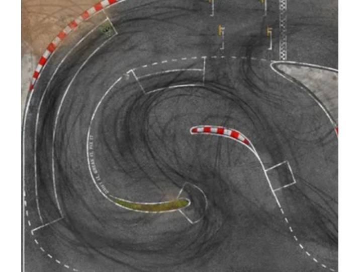 Piste de course RC à l'échelle 1/28 - Tapis de simulation à haute adhérence pour les modèles Mosquito, GLD, DRZ et les amateurs