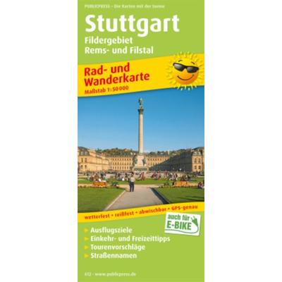 Publicpress Rad- und Wanderkarte Stuttgart, Fildergebiet, Rems- und Filstal 1:50.000, Sonstige von , KOMPASS Freytag & Berndt, 978-3-89920-612-8