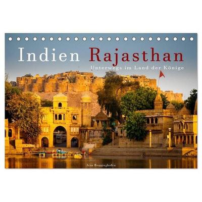 Indien Rajasthan: Unterwegs im Land der Könige (Tischkalender 2027 DIN A5 quer), CALVENDO Monatskalender