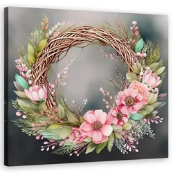 WANDBILD shabby chic blumenstrauß