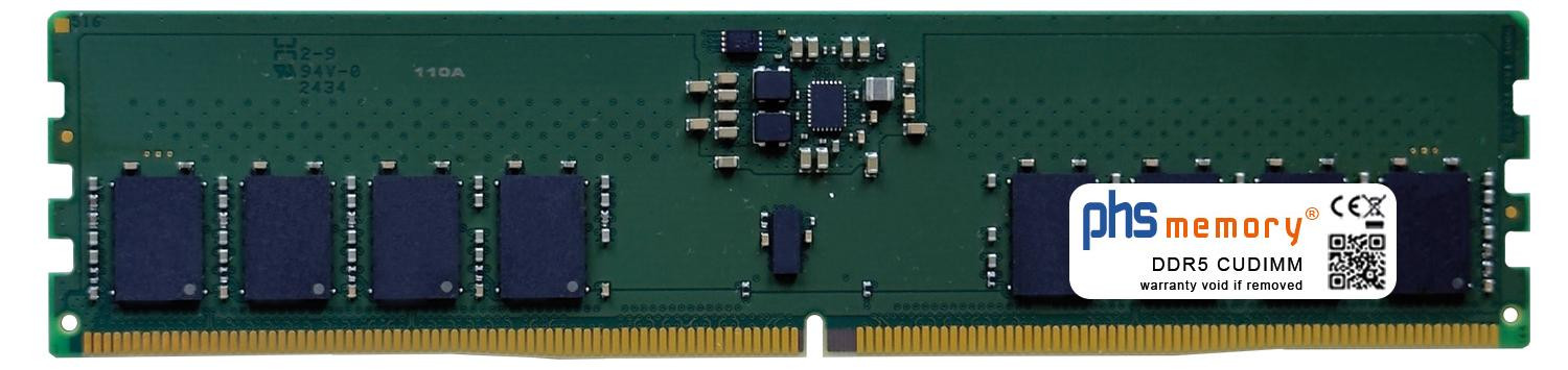 PHS Geheugen 16GB RAM DDR5 CUDIMM 6400MHz compatibel met Asus PRIME Z890-P WIFI