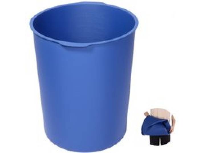 VEVOR Doublure de Seau de Mélange Béton, 18,9 L, Revêtement de Seau en Silicone Réutilisable avec Mesures Graduées, Poignées Intégrées, pour Mélanges de Peinture, Époxy, Mortier, Mortier-colle, Bleu