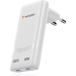 verbatim Fold 'n’ Go GaN III Ladeadapter weiß, 65 W