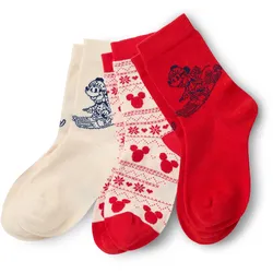 Tchibo - 3 Paar Socken »Mickey and Friends« - Mädchen - Gr. 31-34 - dunkelblau