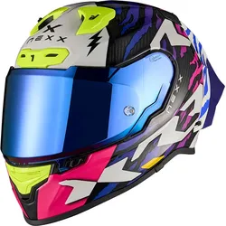 Nexx X.R3R Ziger, Integralhelm - Schwarz/Lila/Grau/Blau/Pink - M