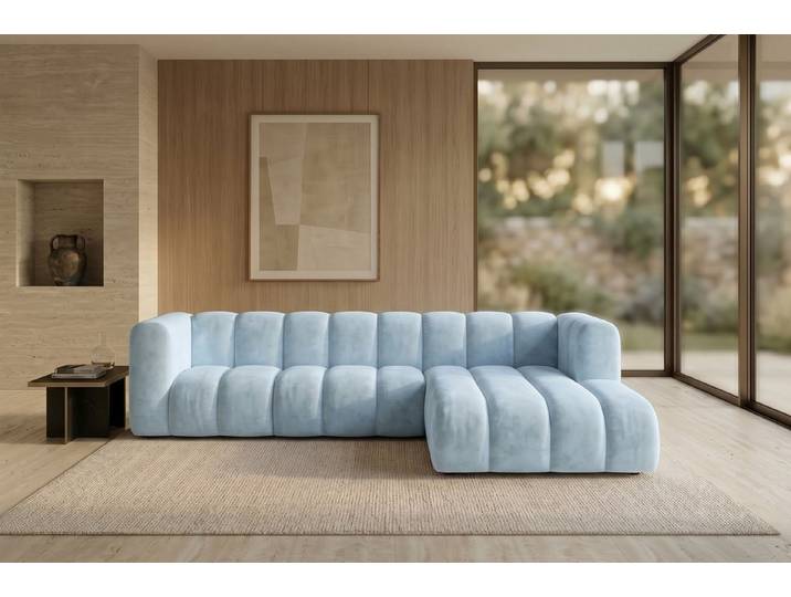 Kaiser Möbel Ecksofa Modulares GRAND L 287 im Velvet-Stoff Riviera, Ecksofa, modulares Ecksofa, großzügige Relaxzone