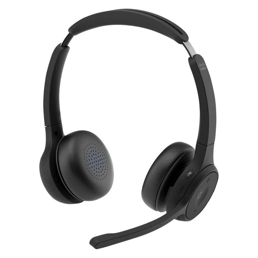 Cisco Headset 722 Wireless Dual+Stand Carbon Black Usba Bundle (Kabellos, USB-A, Cisco) (HS-WL-722-BUNAS-C)