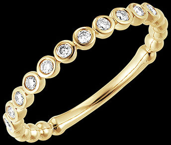 Edenly Trauring Fleur de Sel - 9 Karat Gelbgold