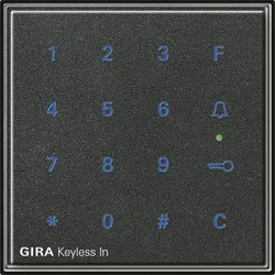 Gira 260567 Gira Keyless In Codetastatur Gira TX_44 (WG UP) Anthrazit