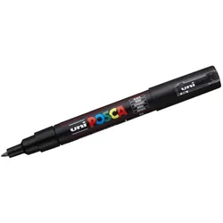 Posca, Marker, Filzstift PC-1M Schwarz (6 Stück) (6x)