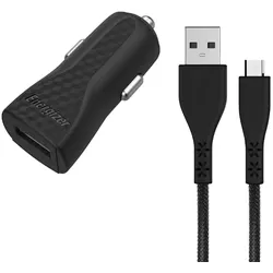 Energizer HardCase - Autoladegerät USB-A 1A + Kabel Micro USB (schwarz)