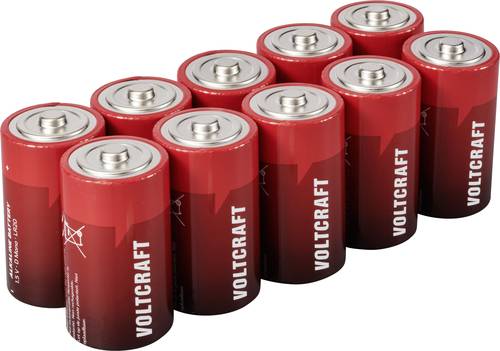 VOLTCRAFT VC-16107980 Mono (D)-Batterie Alkali-Mangan 18000 mAh 1.5V 10St.