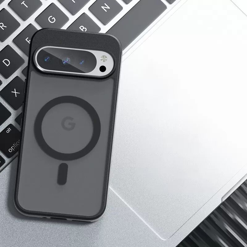 INF Handyhülle Kompatibel mit Google Pixel 8Pro, Matt Schwarz, Magnetisch, Stoßfest mit Luftkissen, Präzise Aussparungen Modell