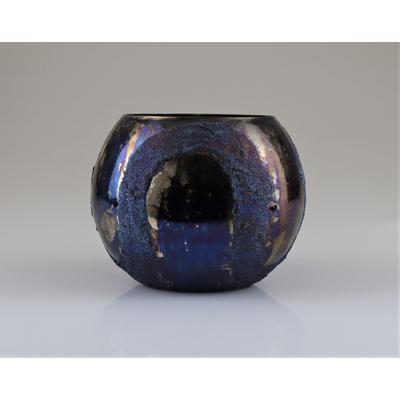 Windlicht AM DESIGN "aus Glas", blau, B:14cm H:10cm, Glas, Kerzenhalter, Windlicht, 2er Set, BxH: 14x10 cm
