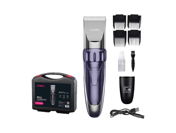 CONFU T90 Tondeuse à cheveux électrique adultes et enfants, ensemble d'outils de coiffure pour usage autonome à domicile et en salon de coiffure