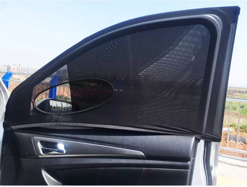 INF Auto-Moskitonetzvorhänge, hohe Elastizität, vollständig geschlossenes Vorderfenster (Paar)