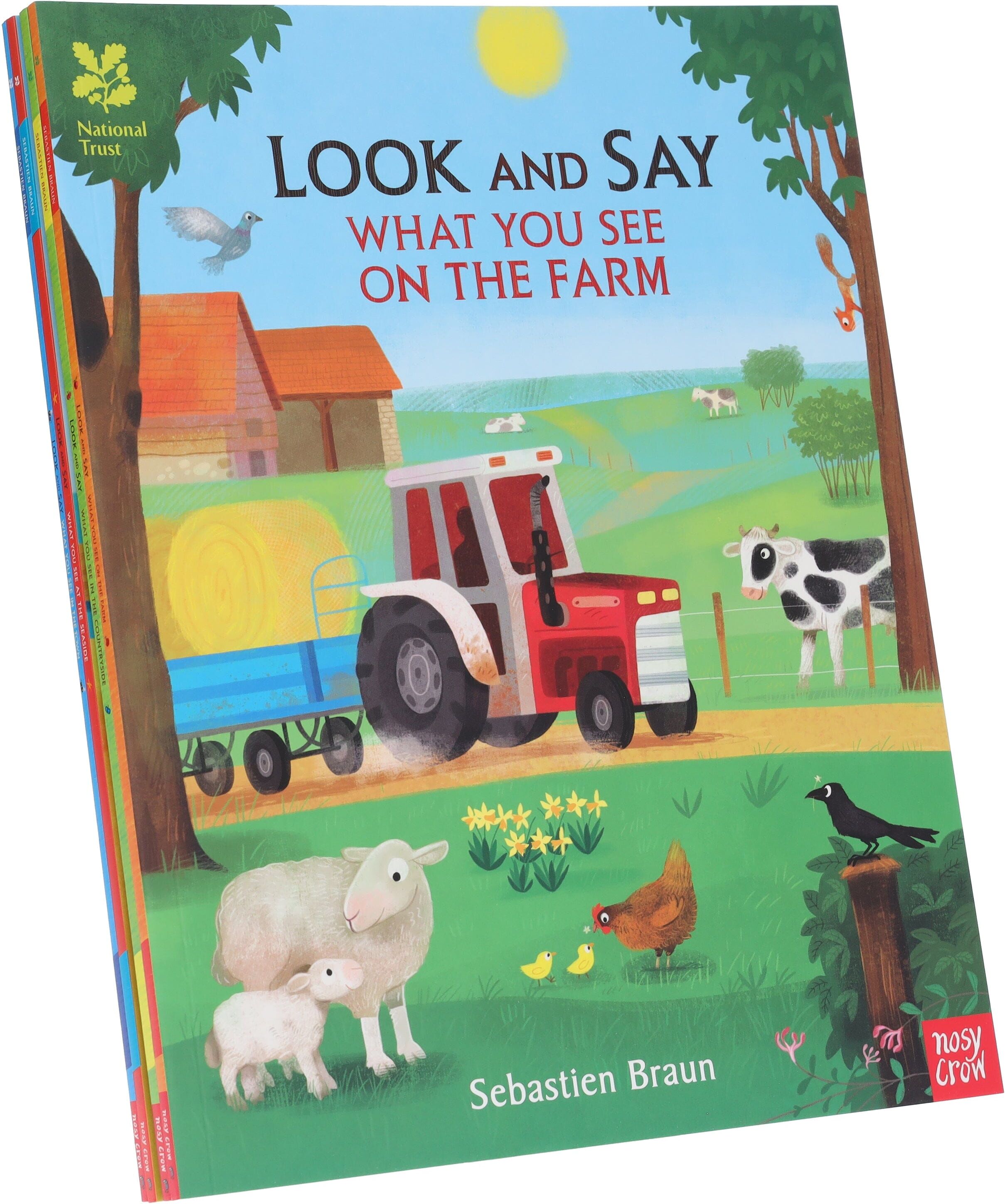 National Trust Look and Say 4 Books Collection Set By Sebastien Braun - Ages 0-5 - Paperback Nosy Crow Ltd