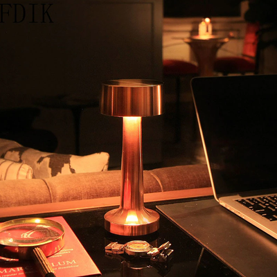 HomeDecorAndMore LLC LED Cordless Table Lamp Gold