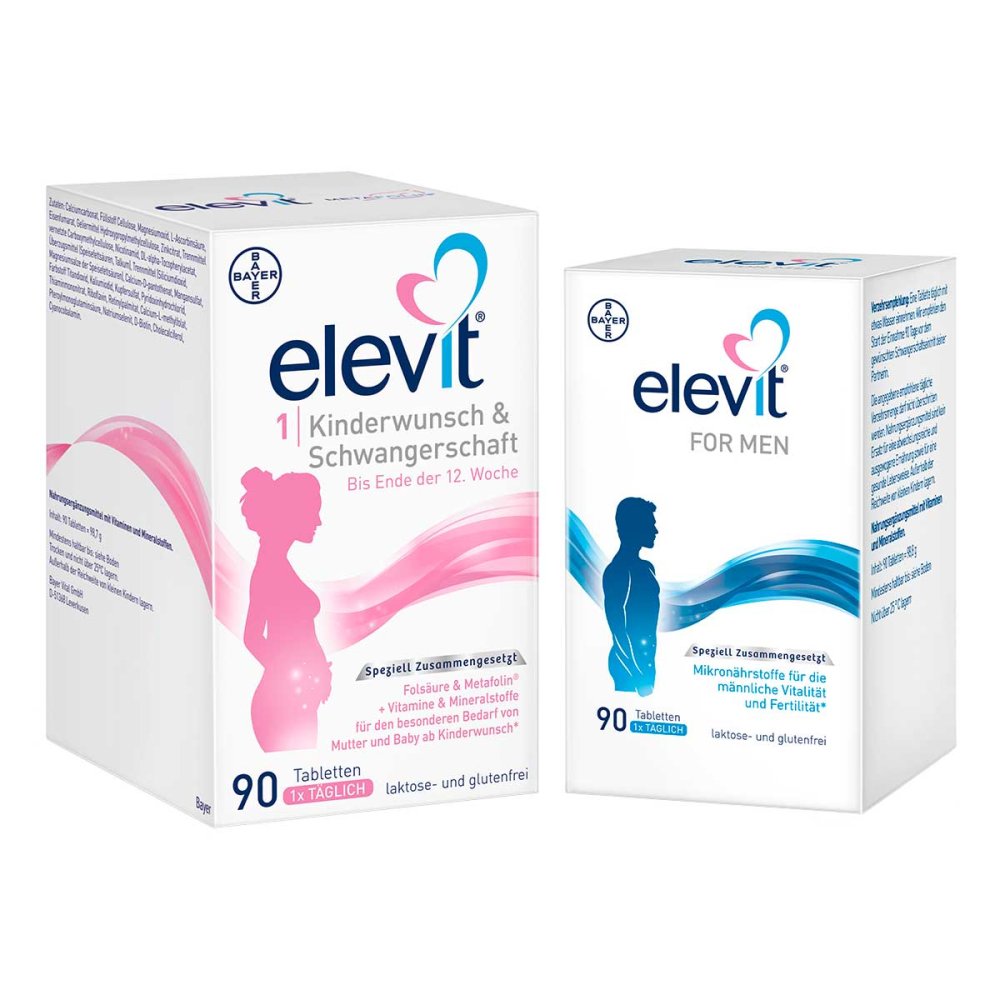 Bayer Vital GmbH Elevit Kinderwunsch-Set: Elevit FOR MEN + Elevit 1 08101722