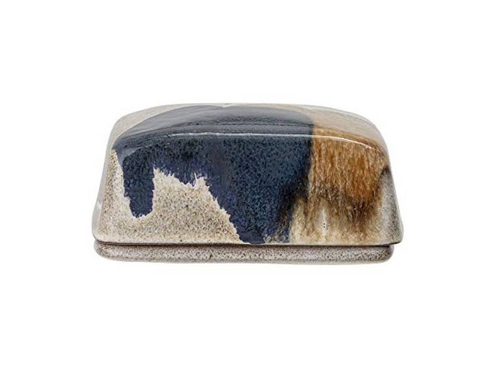 Bloomingville Botervloot Jules, natuurlijke kleuren grijs bruin blauw, keramiek