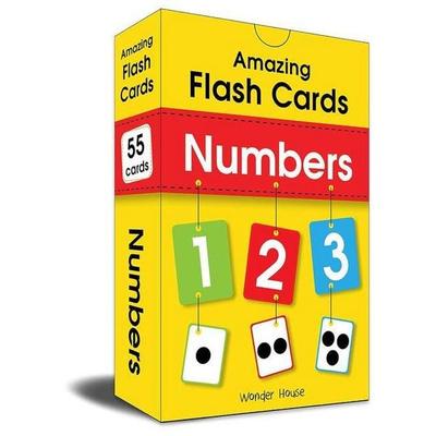 Amazing Flash Cards Numbers: Early Development of Preschool Toddler (55 Cards)