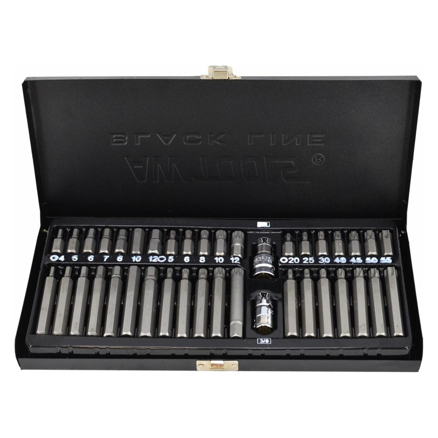 Awtools Końcówki Hex / Torx / Spline Komplet 40 Części Bl (Hex, Pin-torx) (AW35120BL)
