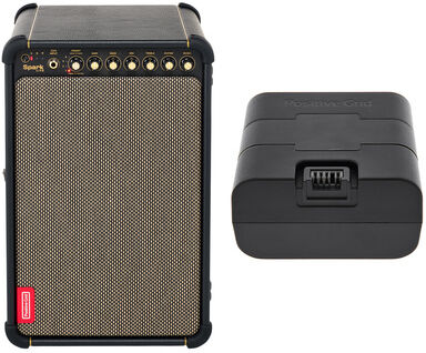 Positive Grid Spark Live w/Battery Bundle Schwarz mit schwarzbraunem Waben