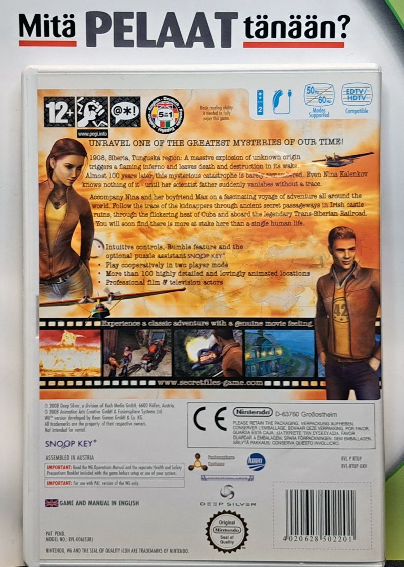 Nintendo Secret Files - Tunguska (CIB) WII (Käytetty)