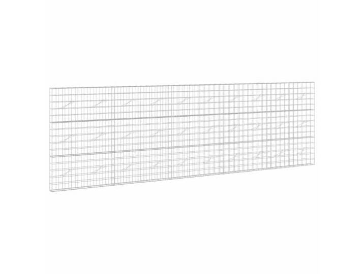 Gavion 500 x 10 x 150 cm, Draht, 5 mm, Netz, 10 x 10 cm, verzinkter Stahl Verzinkter Stahl, Draht 5 mm, Maschen 10 x 10 cm, Haken- und Clip-System, Stauwand, Beet, Gartenteiler
