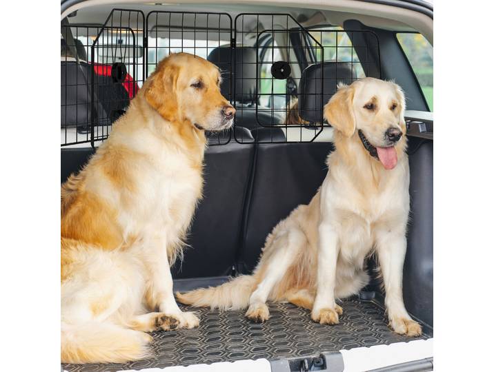 PawHut Grille Séparation Chien Voiture Pliable Ajustable Noir