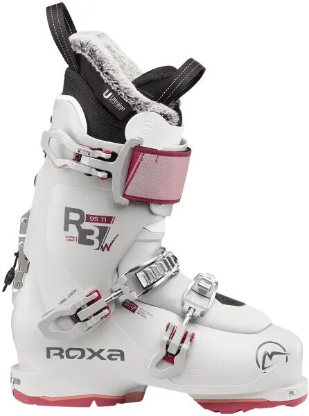 Womens Ski Boots Roxa R3 95 TI (25.5 - White)  - White;Grey - Size: 25.5