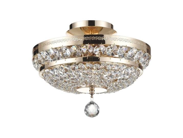 Maytoni Kristall Deckenlampe Ottilia, dimmbar, messing / gold, für Wohn- / Esszimmer, Metall, Deckenlampe