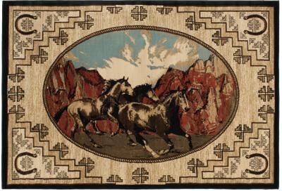 Mayberry Rug American Destination Great Escape Wild Horse Multi Area Rug