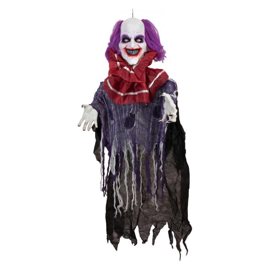 Europalms Halloween Figur Clown Robby, animiert, 120cm (1 Stk.) (83316147)