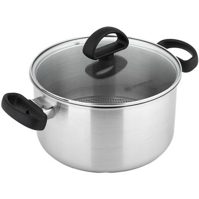 Fleischtopf CARL SCHMIDT SOHN "Premium", silber (silberfarben), Ø:24cm, Töpfe, Fleischtopf, Induktion