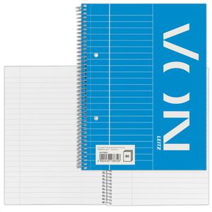VON-Leitz Collegeblock 45770001, A5, Innenrand, 70 g/m², 80 Blatt, liniert